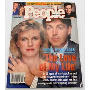 People May 4 1998 Paul McCartney Linda McCartney Conan O'Brien Jennifer Aniston